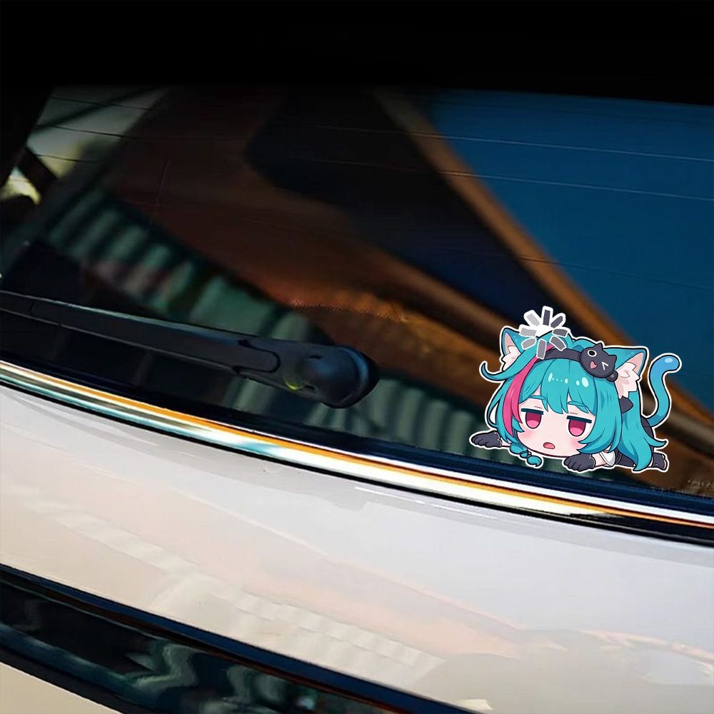 Laptop Accessories Girly - アニメガールカーステッカー ネバーネス・トゥ・エバーネス ミント オートビニールフィルムデカール 車のバンパー、窓、バイク、壁、ノートパソコンアクセサリー用