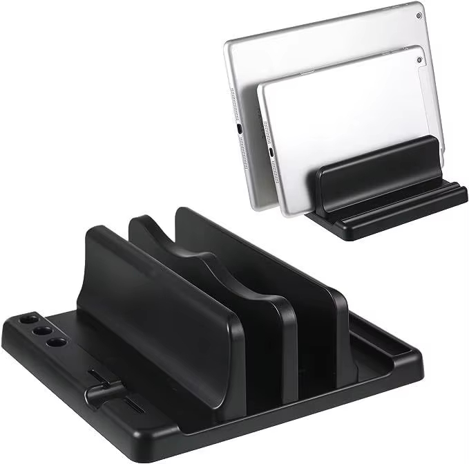 Accessories Laptop - オフィス ABS ラップトップスタンド 垂直に置くとデスクスペースを節約 コンピューターアクセサリーを簡単に置くことができます 幅を伸ばすことができ、オフィスデスクに収納できます