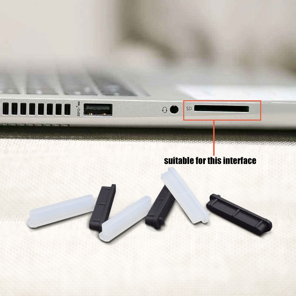 9個入り透明シリコン製ダストプラグストッパー ポートプロテク - Laptop Accessories Macbook のレビューと価格