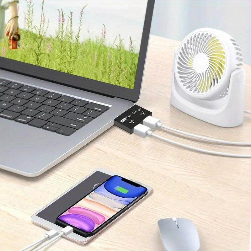 USB2.0 スプリッタ 1 オス 2 ポートメス USB  - Laptop Accessories Macbook のレビューと価格