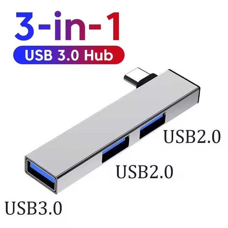 3in1 USB 3.0ハブ 3ポート マルチタイプCスプリ - Laptop Accessories Macbook のレビューと価格