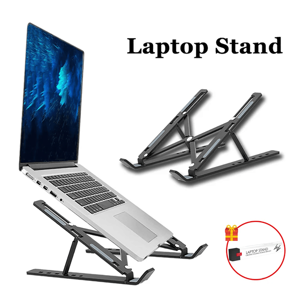 ラップトップスタンドポータブル折りたたみ式ノートブックブラケ - Laptop Accessories Macbook のレビューと価格
