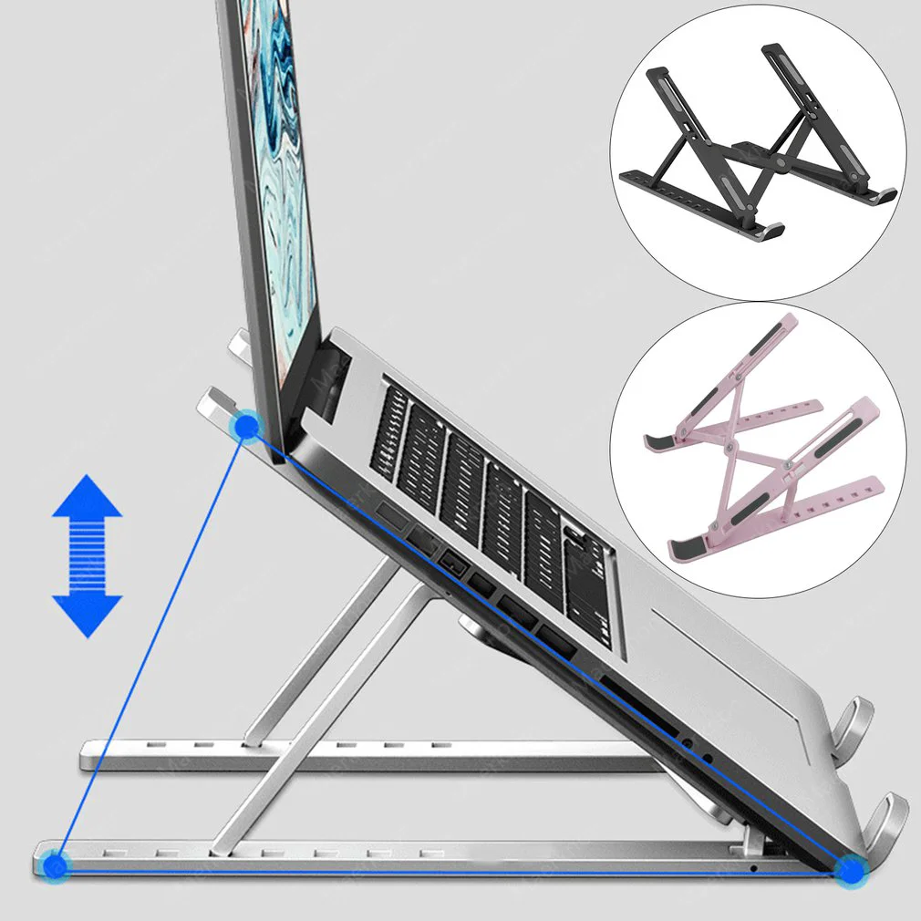 ラップトップスタンドポータブル折りたたみ式ノートブックブラケ - Laptop Accessories Macbook のレビューと価格