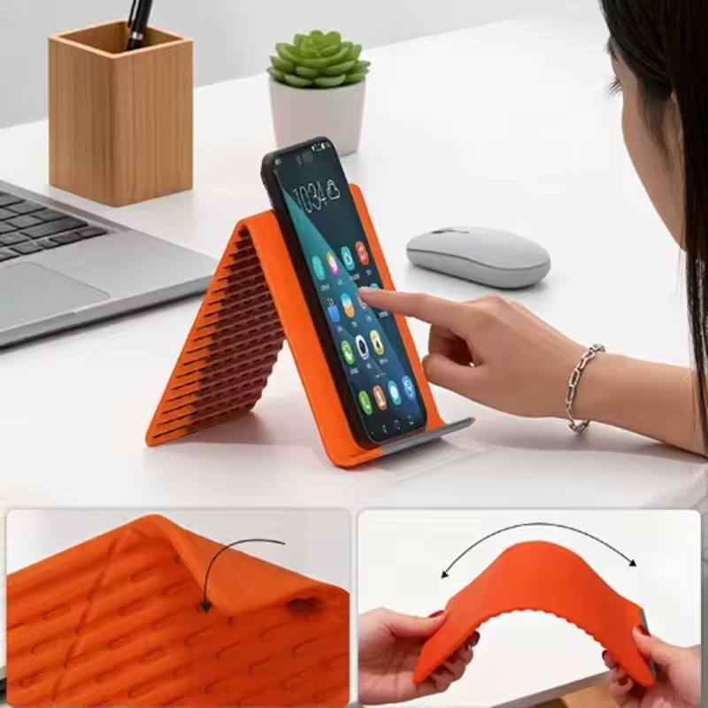 怠惰な携帯電話スタンドシリコンデスクトップタブレットラップト - Accessories Laptop のレビューと価格