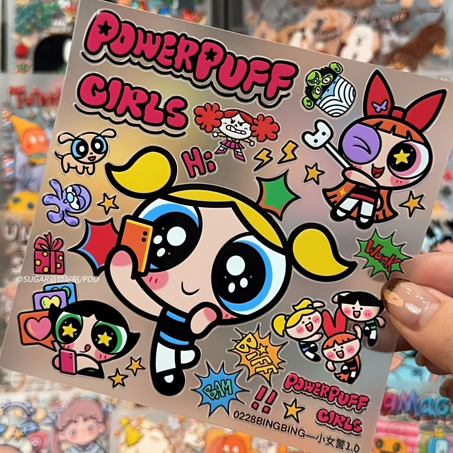 かわいいパワーパフガールキャラクターステッカーシート ヴィン - Accessories Laptop のレビューと価格