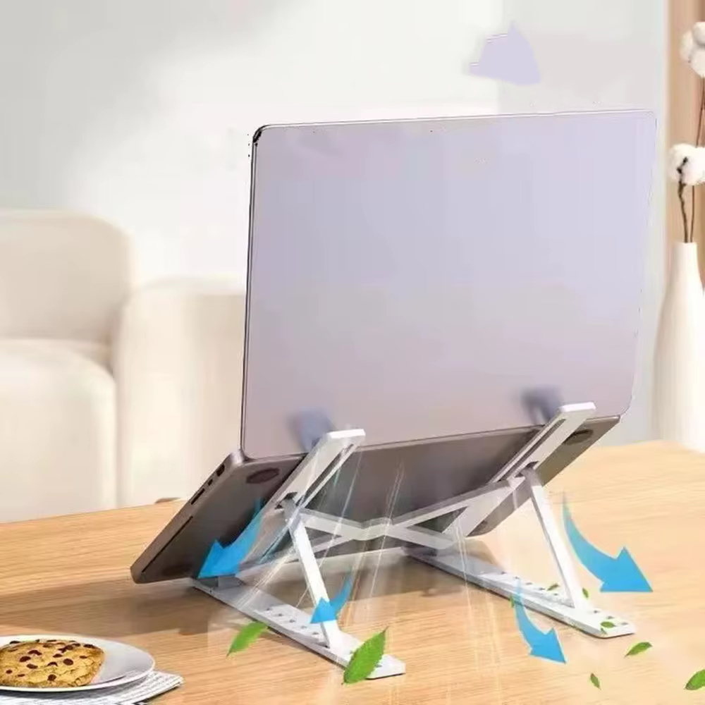 折りたたみ式ラップトップスタンド ABS 調整可能なポータブ - Laptop Accessories Macbook のレビューと価格