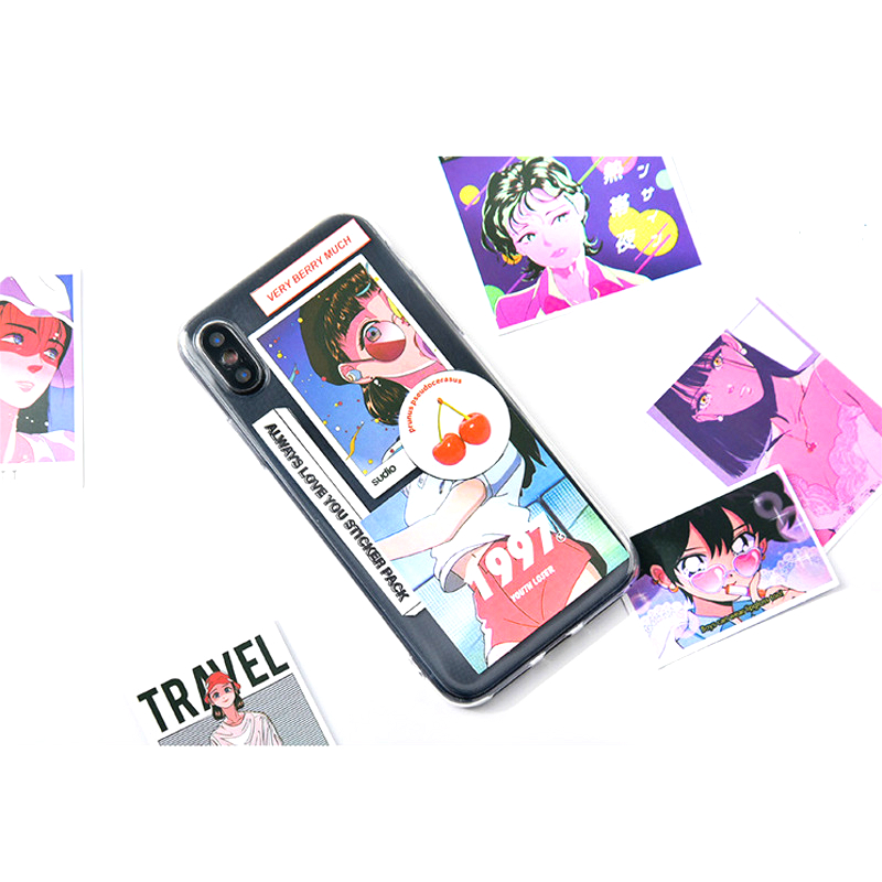 女の子のためのレトロな日本のカワイイステッカー,60個,装飾 - Laptop Accessories Girly のレビューと価格