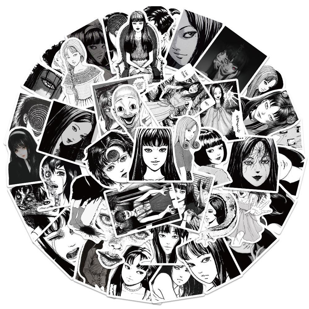 50枚入り 日本のホラーアニメ 池の少女 ランジ イト グラ - Laptop Accessories Girly のレビューと価格
