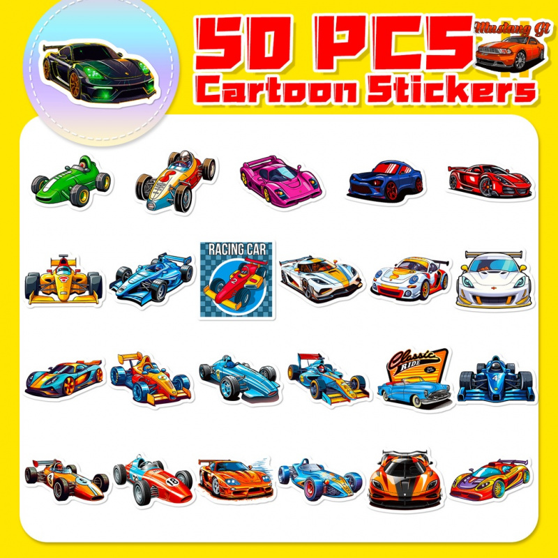 50 個クール漫画 JDM レーシングステッカー荷物電話ケー - Laptop Accessories Cool のレビューと価格