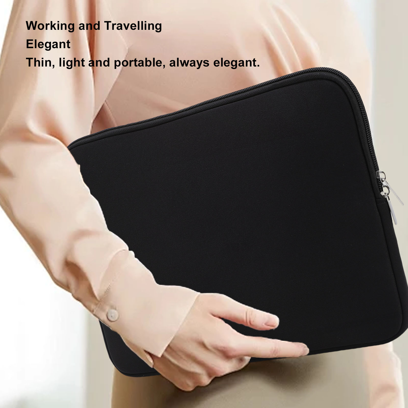タブレットバッグ ブラック 防水 ネオプレンフォーム ポータ - Laptop Sleeve Neoprene のレビューと価格