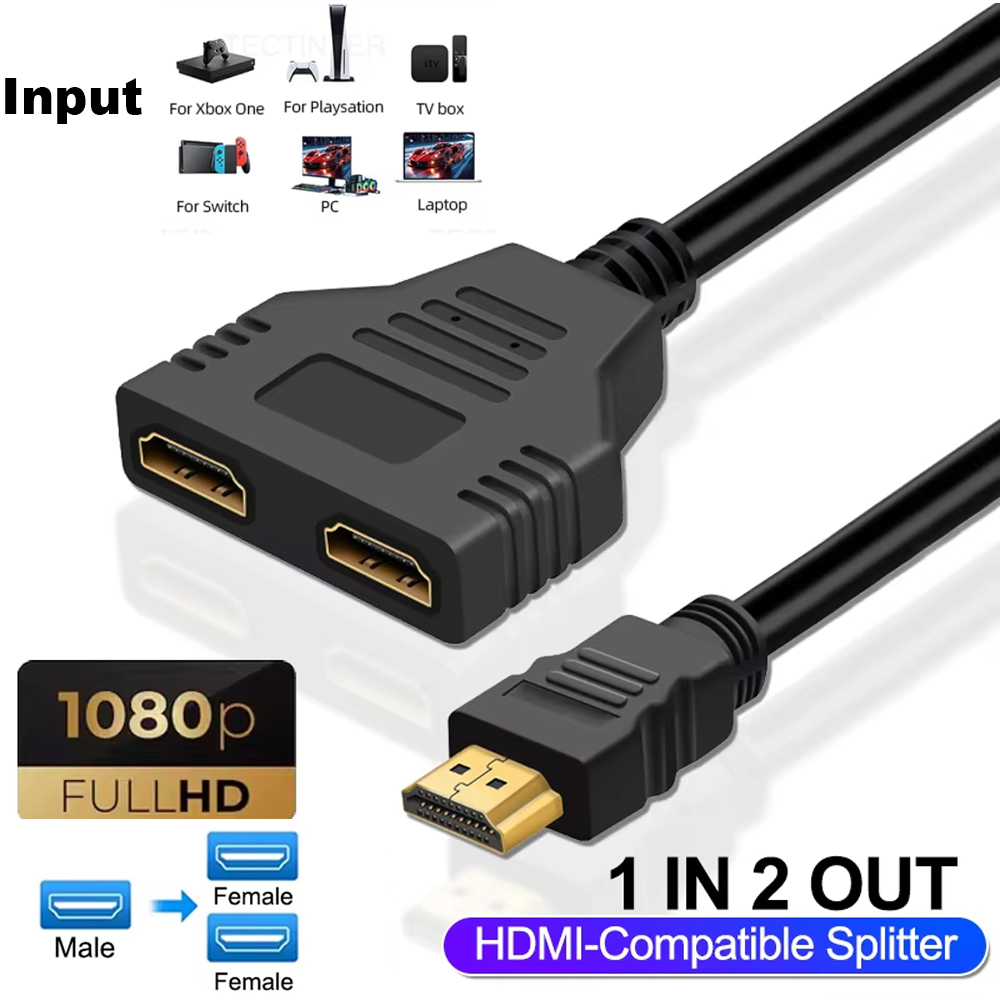 1080P 1 イン 2 アウト HDMI 互換スプリッター - Xbox Laptop Accessories のレビューと価格