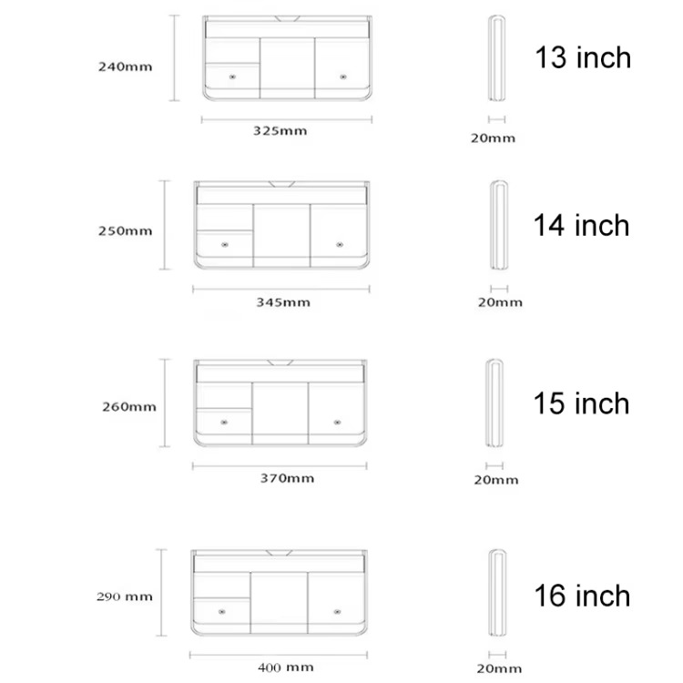ラップトップスリーブバッグキャリングケース MacBook  - Laptop Accessories Organizer Bag のレビューと価格