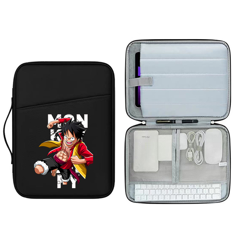 新しいワンピースラップトップスリーブバッグアニメ漫画防水ノー - Laptop Accessories Organizer Bag のレビューと価格